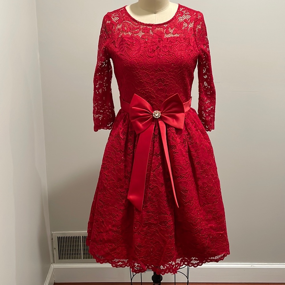 Macys Girls Christmas Dress - Size 12